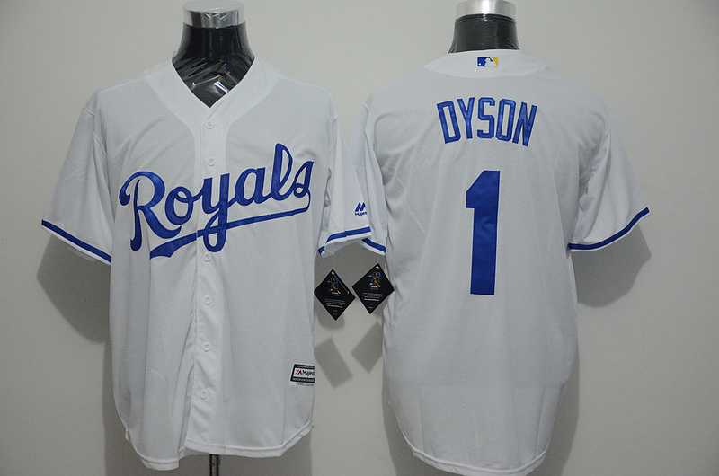 Kansas City Royals #1 Jarrod Dyson White New Cool Base Stitched MLB Jersey,We sell and wholesale Kansas City Royals #1 Jarrod Dyson White New Cool Base Stitched MLB Jersey on line form chian!